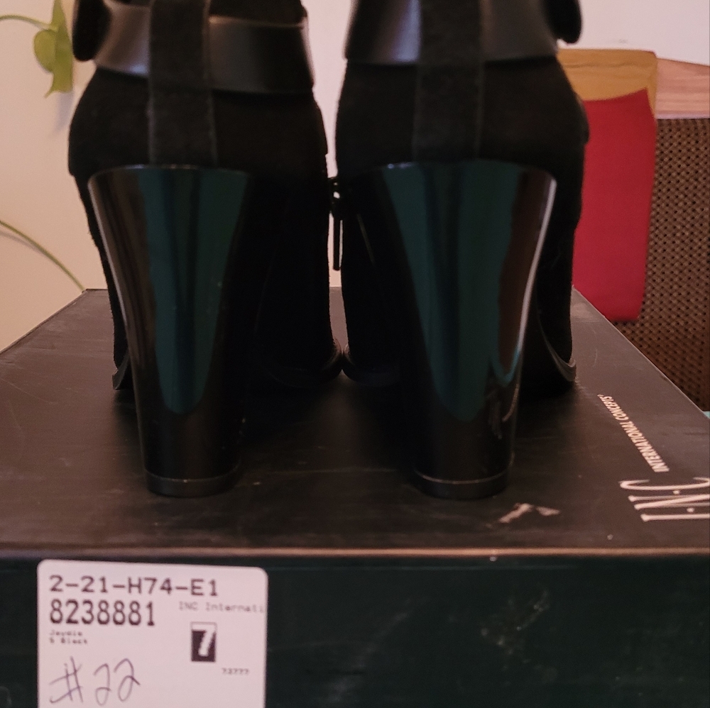 International Concepts Black suede bootie - Picture 5 of 6